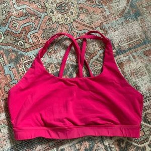Lululemon sports bra in hot pink